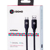 DOMO ALFONSA Fast Charging Nylon Braided Cable Black