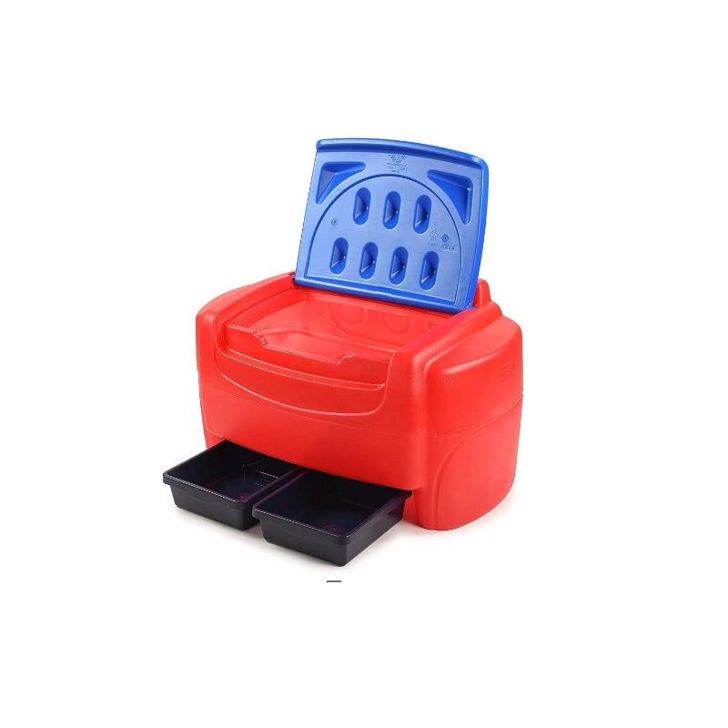Little Tikes Sort ‘n Store Toy Chest – Primary Colors | Kids Storage Box with Baskets