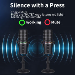 Jmary MC-PW12 Mic – XLR & USB, Cardioid, Plug & Play