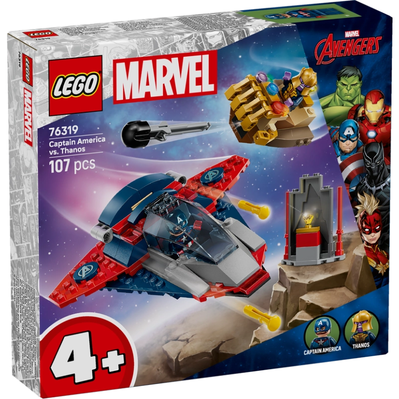 LEGO Marvel Super Heroes Captain America vs. Thanos – 107 Pieces | Set 76319