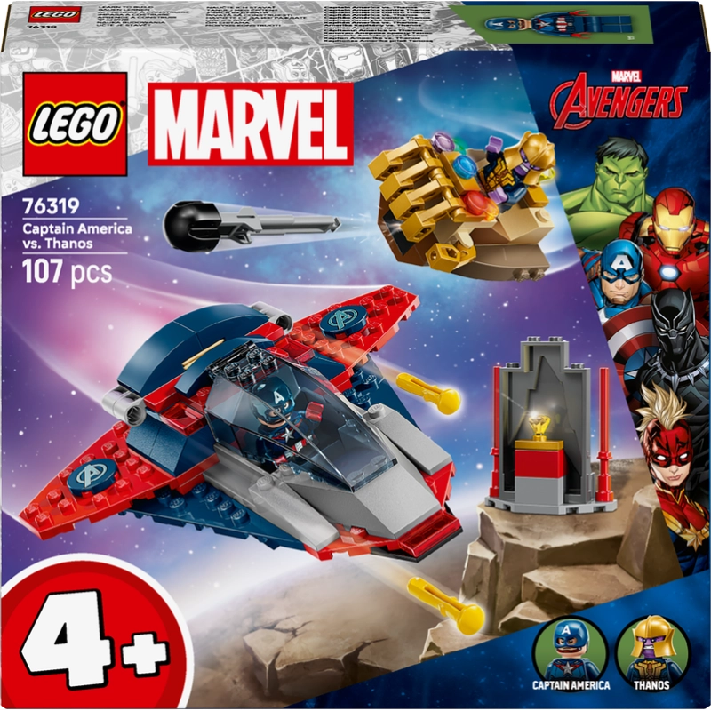 LEGO Marvel Super Heroes Captain America vs. Thanos – 107 Pieces | Set 76319