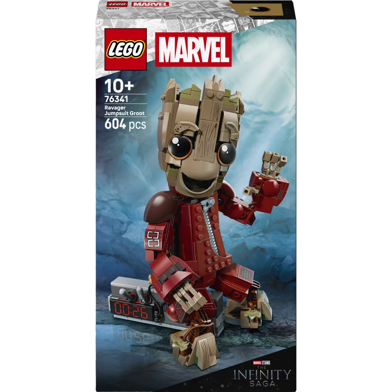 LEGO Marvel Ravager Jumpsuit Groot – 604 Pieces | Set 76341
