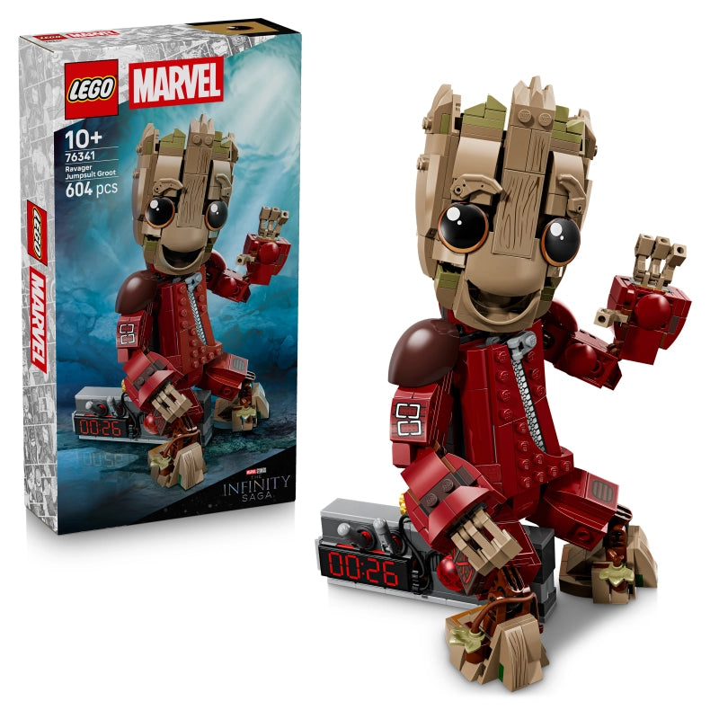 LEGO Marvel Ravager Jumpsuit Groot – 604 Pieces | Set 76341