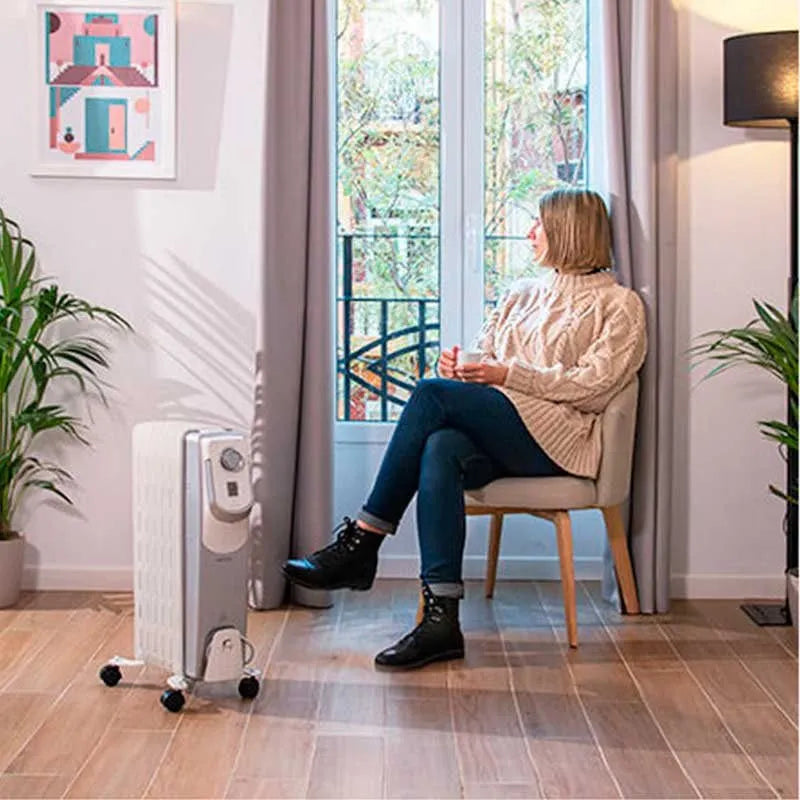 Cecotec ReadyWarm 7000 Space 360 Electric Oil Radiator 7 Fins - 1500W White