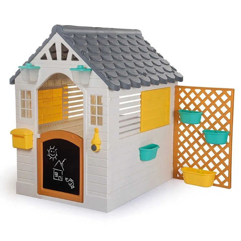 Dolu Garden Playhouse with Fence – Kids Outdoor Play House
