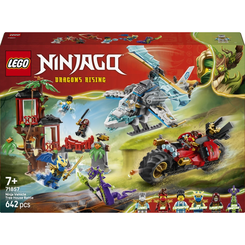 LEGO NINJAGO Ninja Fiakel Tree House Battle – 642 Pieces | Set 71857