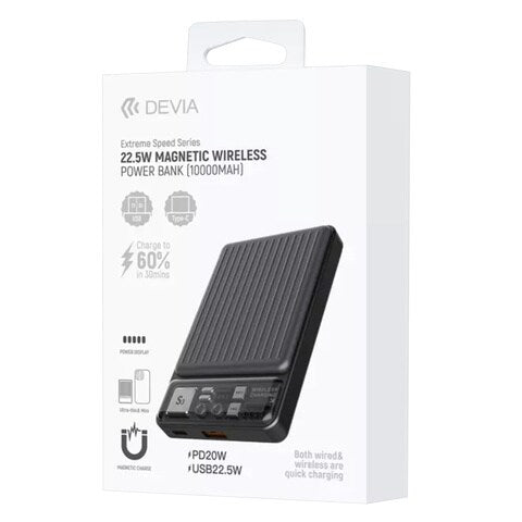 Devia Extreme Speed Series 22.5W Power Bank Built-in Two Cables / 10000mAh