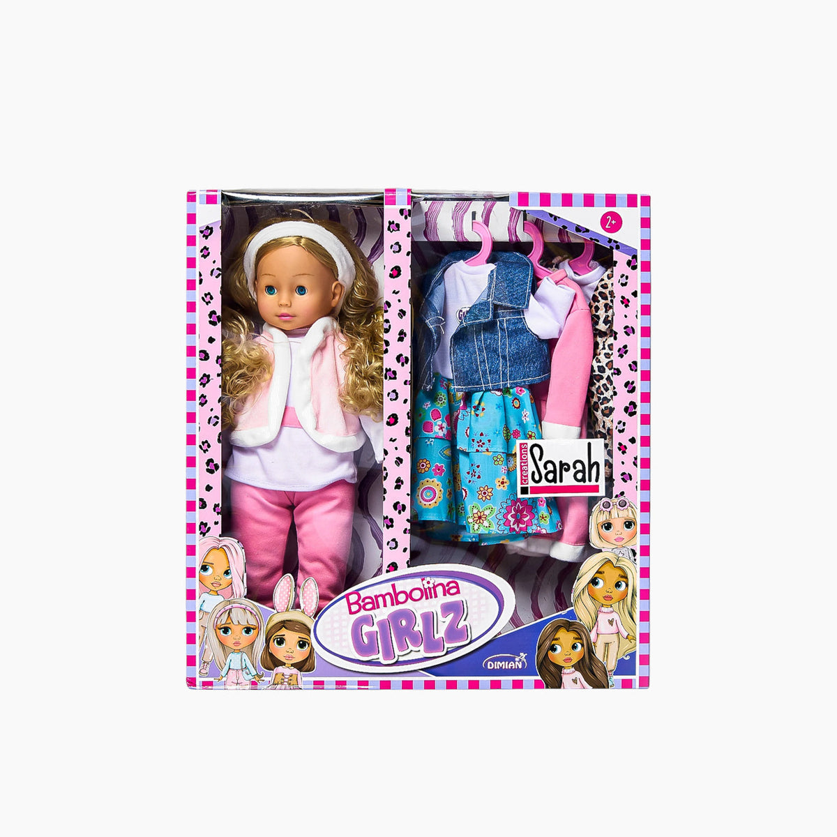 Bambolina Molly Doll 46cm + 3 Dresses