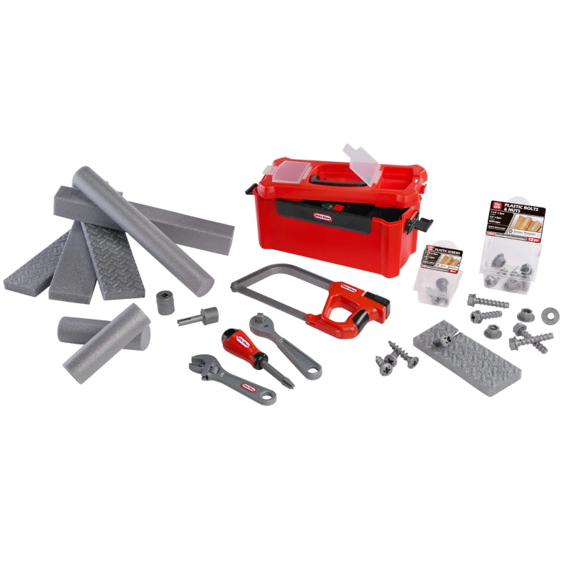 Little Tikes Creative Construction Tool Box Set – Kids Building & Tool Play Set
