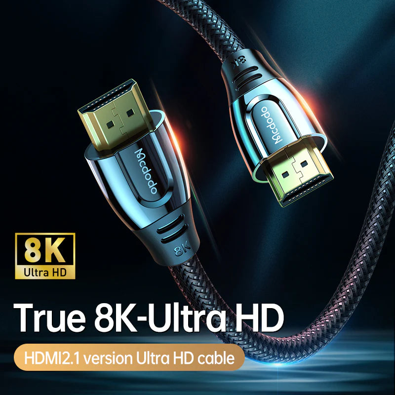 Mcdodo 8K HDMI to HDMI 2.1 Cable 2m Ultra HD Performance - Black