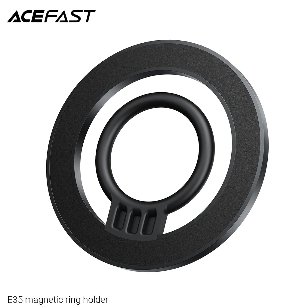 حامل حلقة مغناطيسي ACEFAST E35 لهاتف – لون أسود