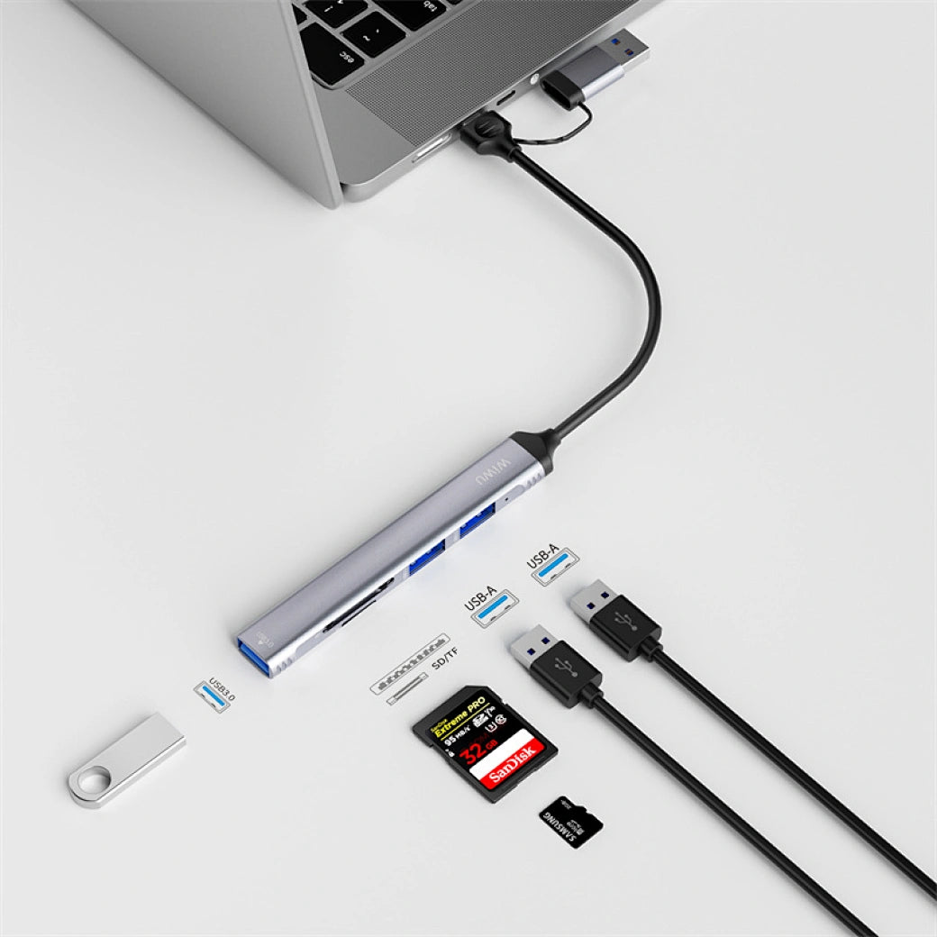 WiWU 5-in-1 USB-C Hub Adapter | Docking Station HB003