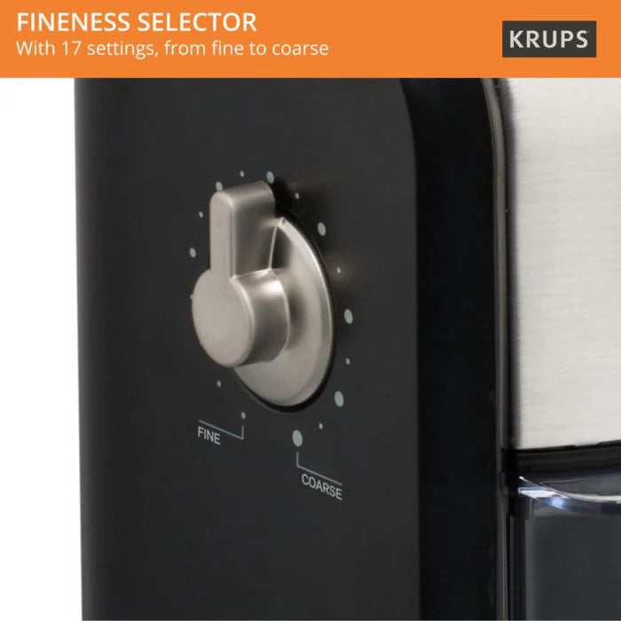 KRUPS GVX231 Expert Burr Grinder - Black