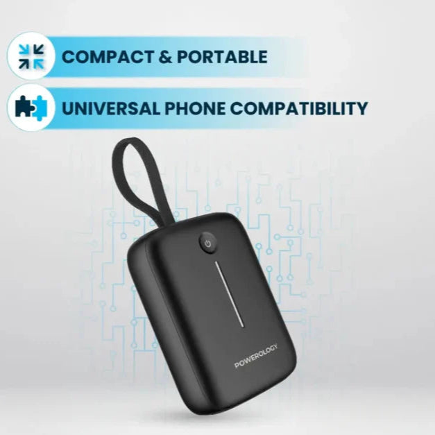 Powerology 10000mAh Power Bank – Fast & Portable Charging