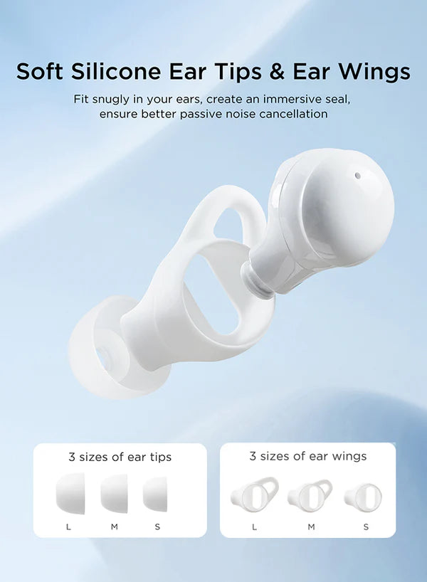 JOYROOM Cozydots Wireless Sleep Earbuds Ultimate Comfort & Sound - White