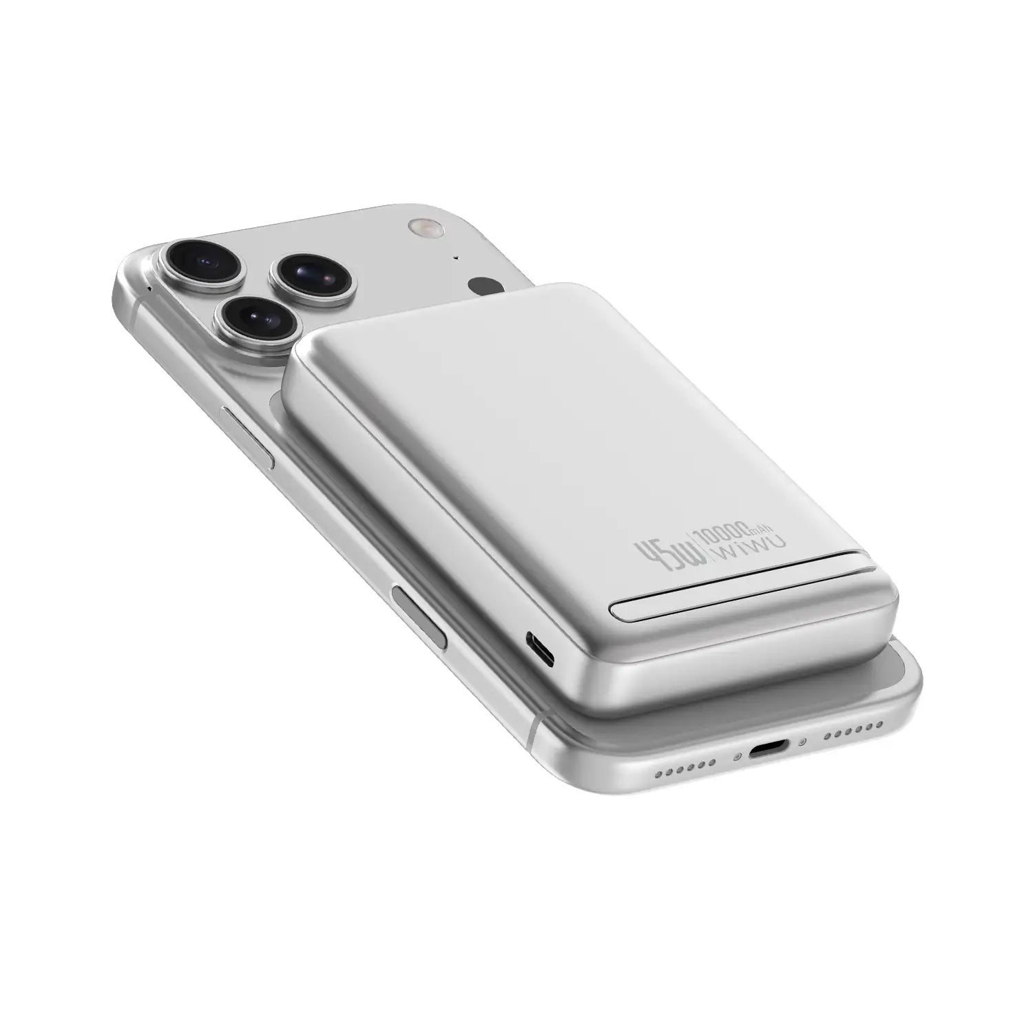 WiWU Mag Pro Qi2 Power Bank Wi-P090 10000mAh – Silver