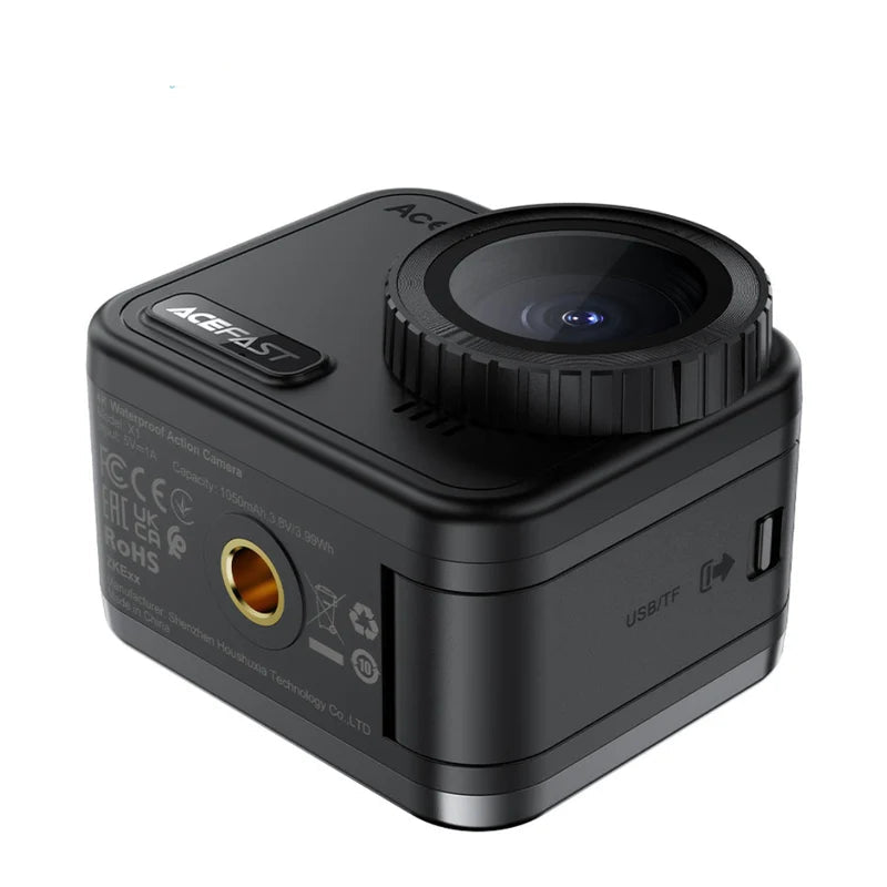 ACEFAST EXTREME 4K Action Camera | Waterproof | EIS Smart Stabilization | 170° Wide Angle | LCD Touch Screen
