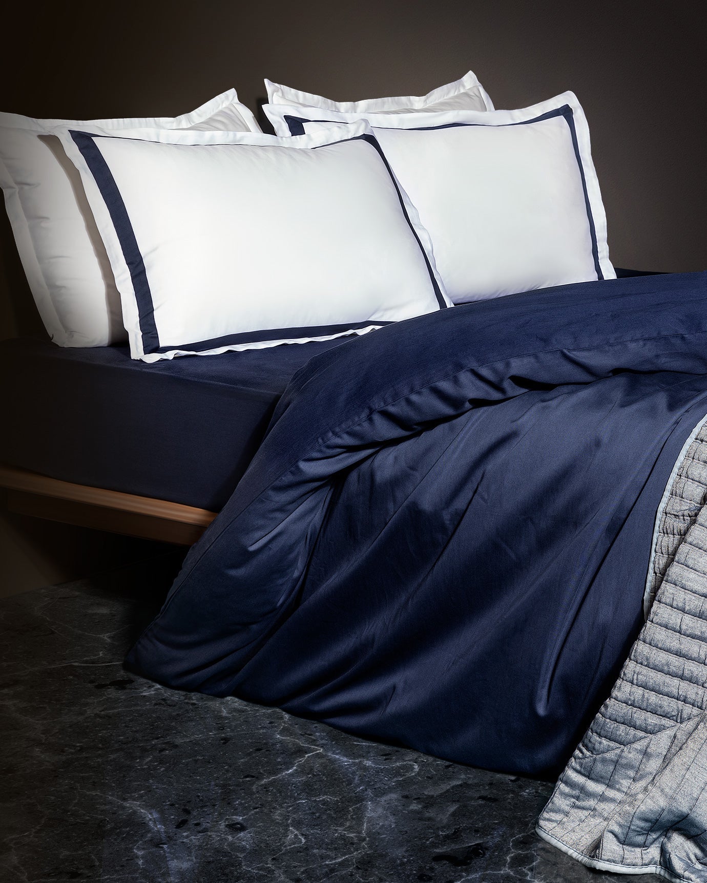 Jeanne Double Size Duvet Cover Set-bordered-satin - Madame Coco JO