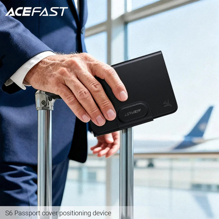ACEFAST Smart Tracker Card Wallet | Apple Find My Compatible | Ultra-Thin | Premium Leather