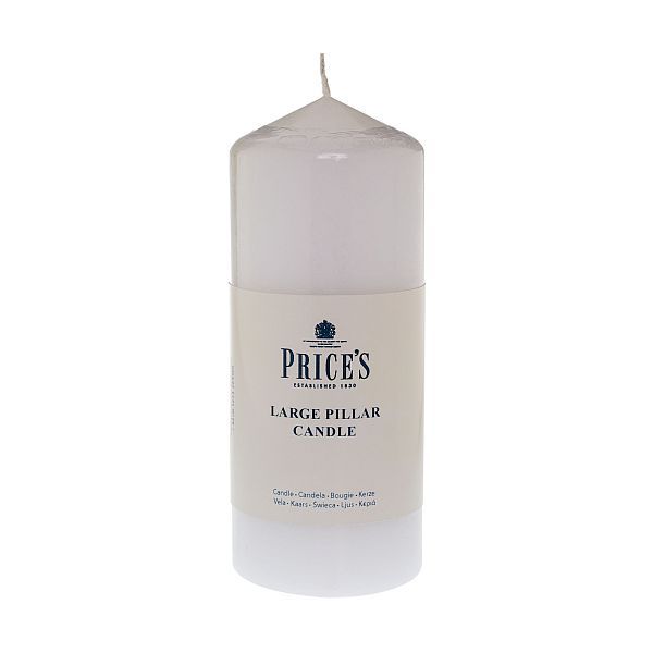 شمعة غير معطرة 6×15 سم من Price's - احتراق نظيف وطويل
