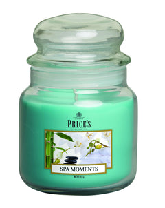 Price's Medium Scented Candle Jar with Lid - Spa Moments