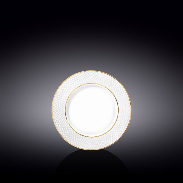 Wilmax Diamond Plate 15cm - White & Gold
