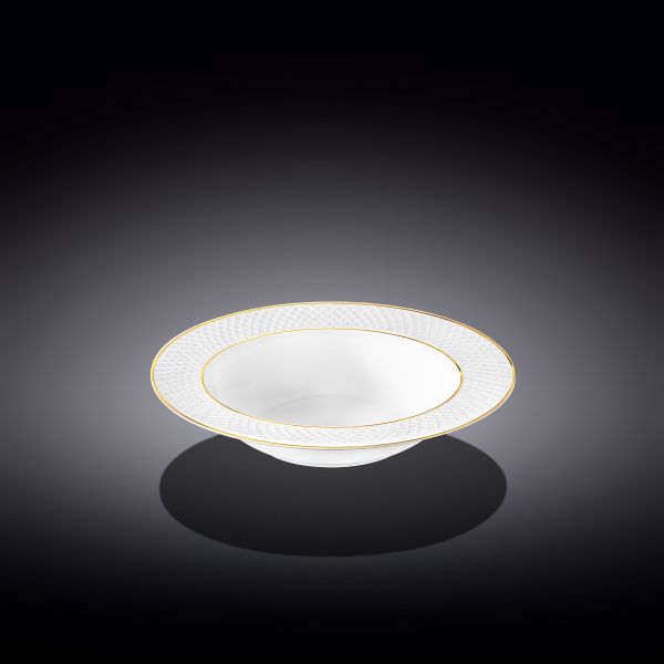 Wilmax Diamond Plate 22.5cm - White & Gold