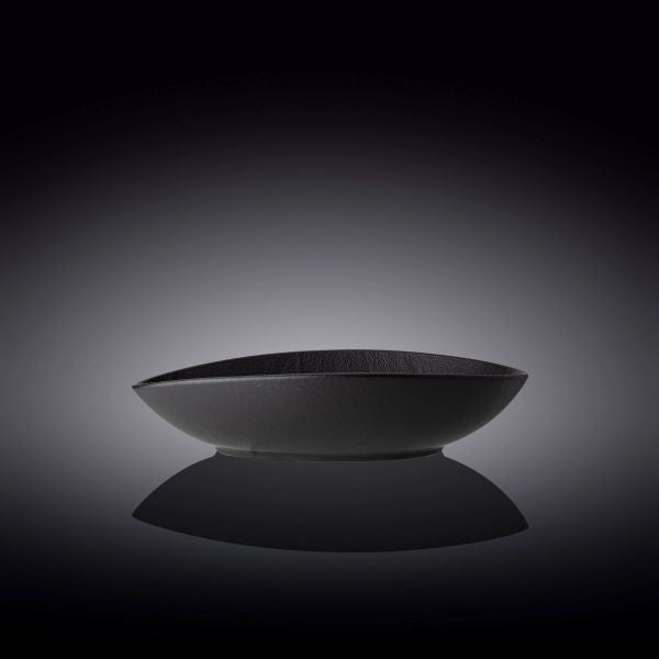 زبدية بيضوية Wilmax SlateStone 25×16 سم - أسود أنيق