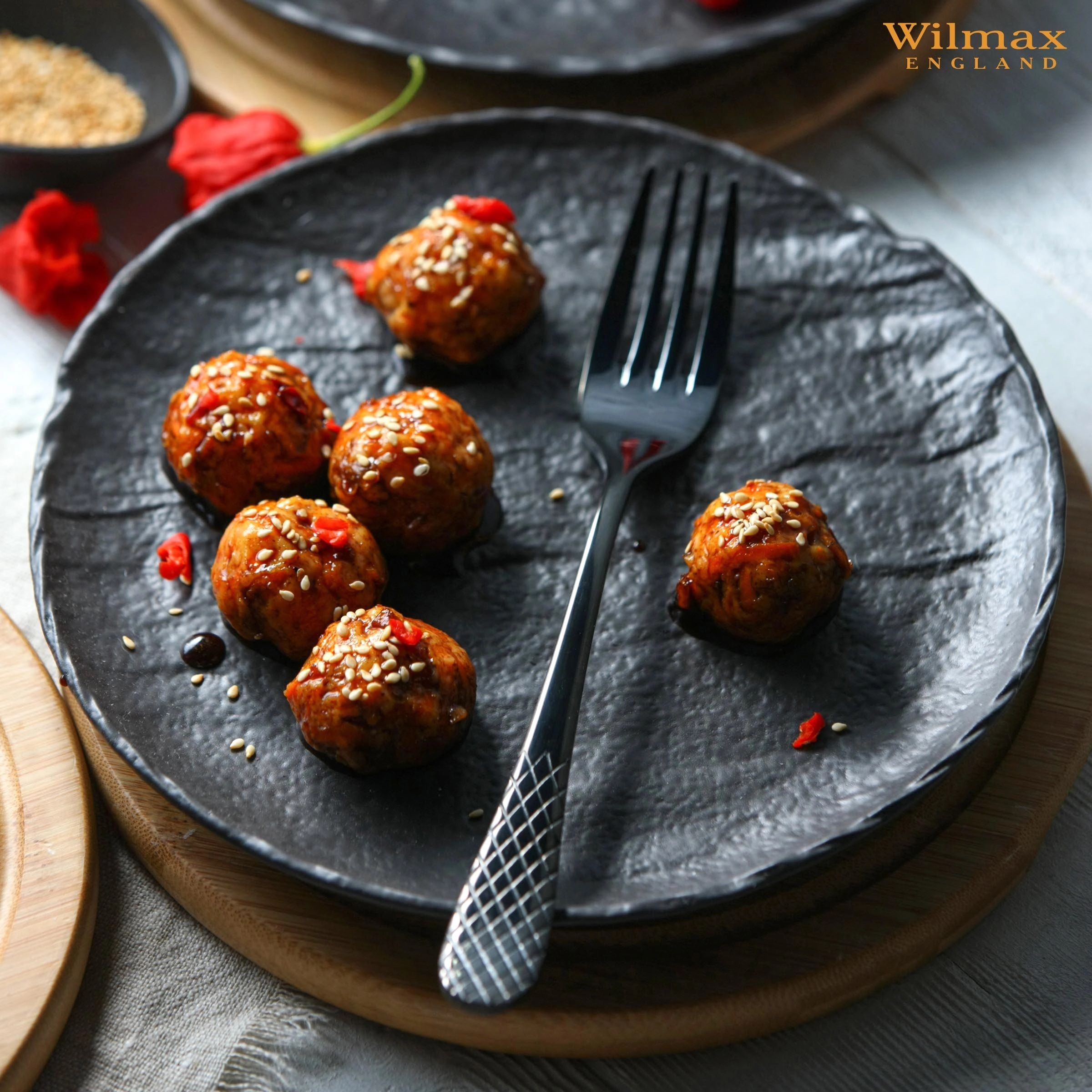 Wilmax SlateStone Plate - Black