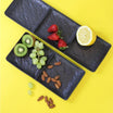 Wilmax SlateStone Rectangular Divided Plate 40×13cm - Black