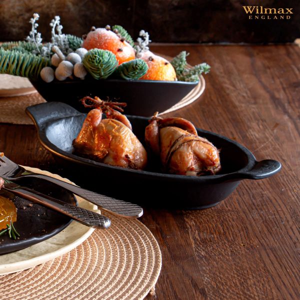 Wilmax SlateStone Oven Dish 23×12.5cm - Black