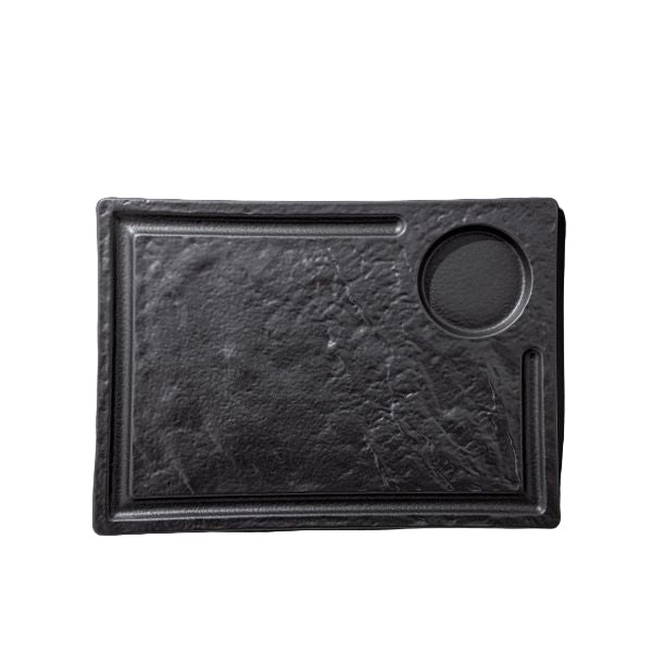 Wilmax SlateStone Rectangular Serving Plate 32×23cm - Black