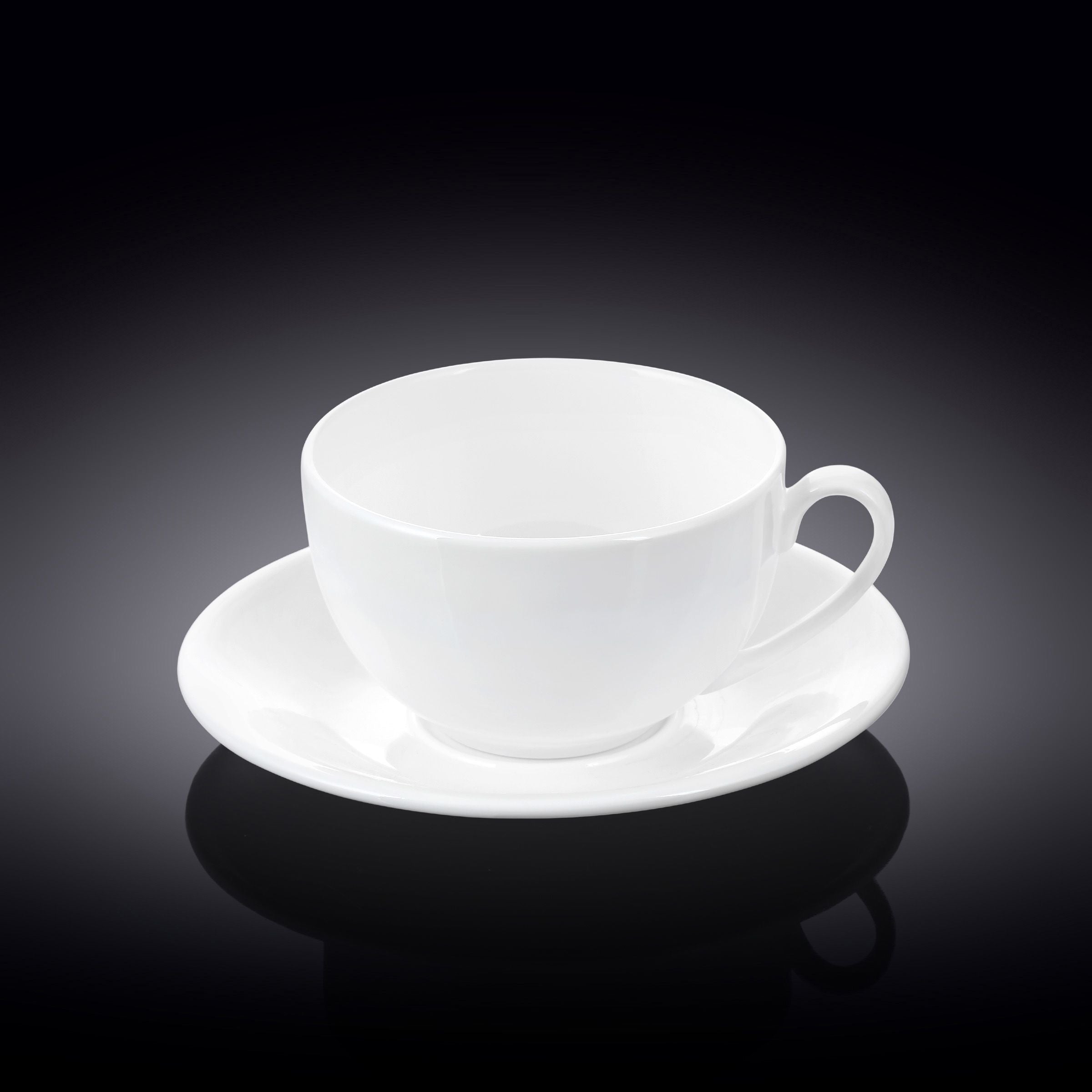 Wilmax Olivia Coffee Cup & Saucer - White Porcelain