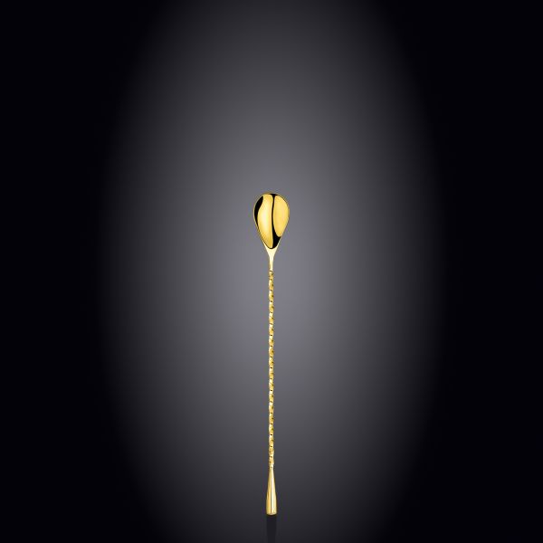 Wilmax 25cm Gold Steel Spoon - Elegant & Durable