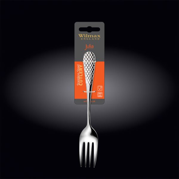 Wilmax Julia 23 cm Stainless Steel Serving Fork – Silver