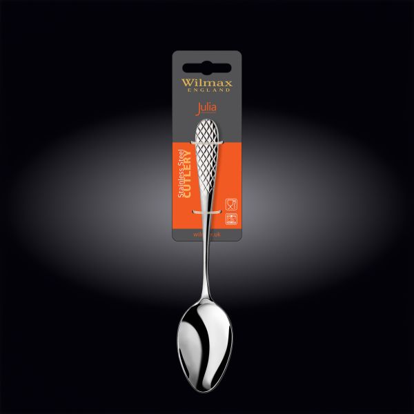 Wilmax Julia 23.5 cm Stainless Steel Serving Spoon – Silver