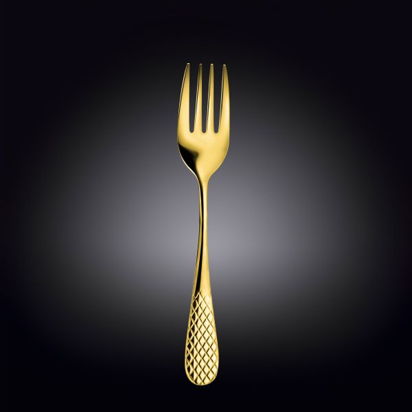 Wilmax Julia 23 cm Stainless Steel Serving Fork – Gold
