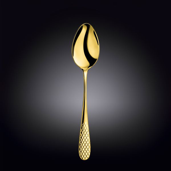 Wilmax Julia 23.5 cm Stainless Steel Serving Spoon – Gold