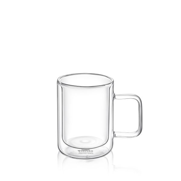 Wilmax Double Wall Glass Cup - Elegant Heat Insulation
