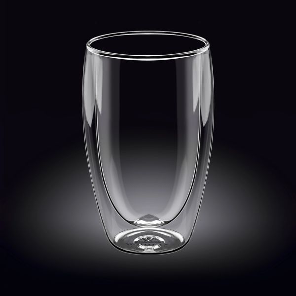 Wilmax Double Wall Glass Tumbler - Stylish & Insulated