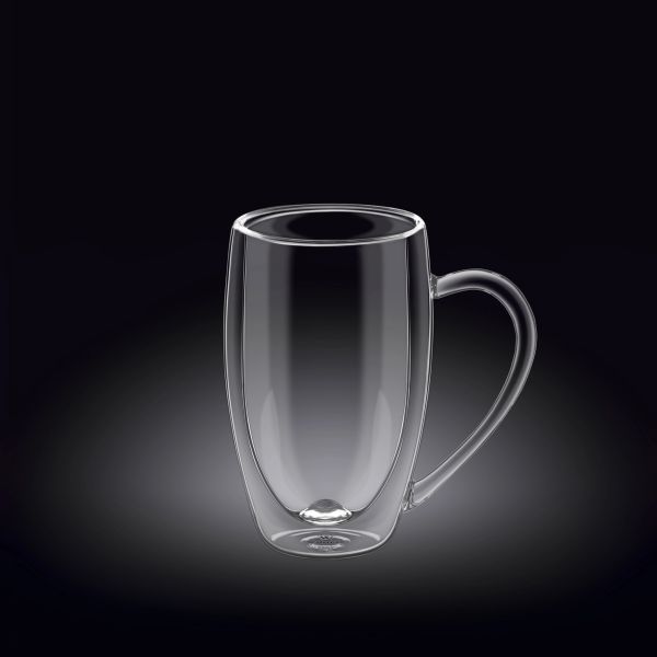 Wilmax Double Wall Glass Cup - Elegant & Insulated