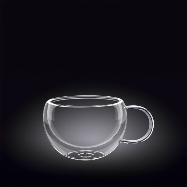 Wilmax Double Wall Glass Cup - Elegant & Insulated