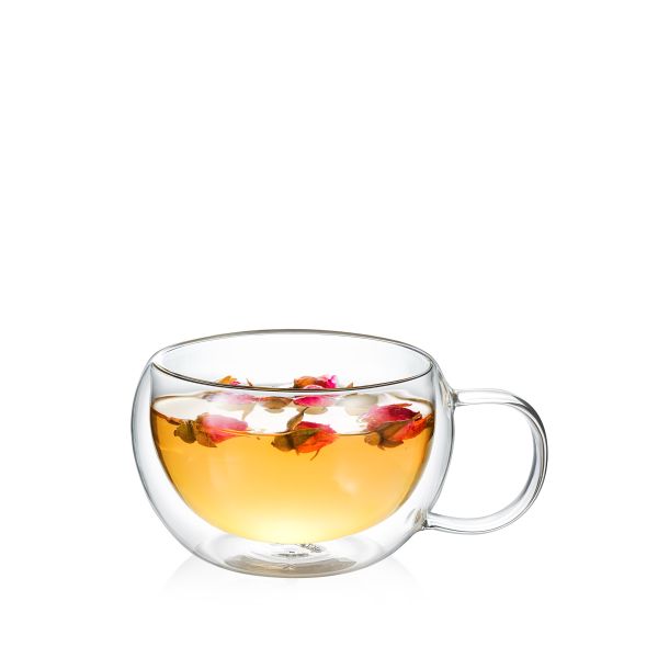 Wilmax Double Wall Glass Cup - Elegant & Insulated