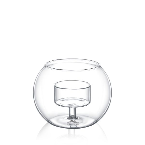 Wilmax Thermo Glass Candle Holder 12×10cm – Elegant