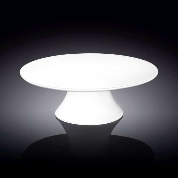 Wilmax 30cm Cake Plate with Base - White Porcelain