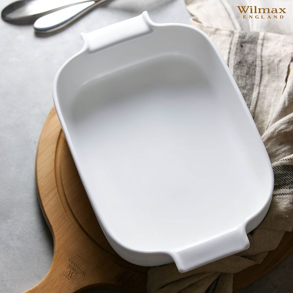 Wilmax 34×21.5cm Oven Dish - Large White Porcelain