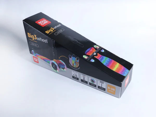 Boldcube – Big Three Wheel Scooter | Crystal Rubix | Ages 5-10