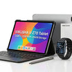 جهاز VIKUSHA V-Z70 اللوحي بسعة 12 جيجابايت + 12 جيجابايت من ذاكرة الوصول العشوائي، وسعة تخزين 256 جيجابايت، مع حزمة: ساعة VIKUSHA V-70، واقي شاشة، قلم نشط، لوحة مفاتيح وغطاء، اشتراك IPTV لمدة 3 أشهر