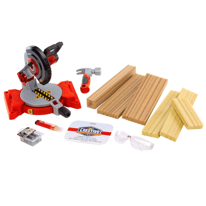 Little Tikes Creative Construction Power Cuts Set – Kids Woodworking Play Set