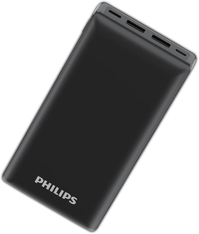 باور بانك Philips 20000mAh 20W PD & QC3.0 مع USB-A وUSB-C